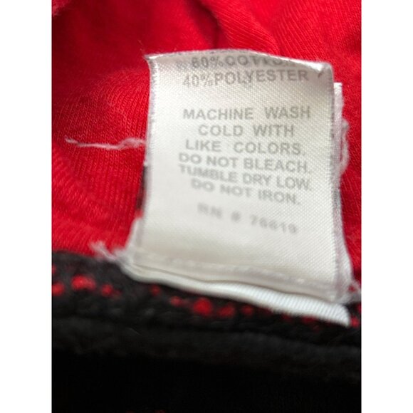 Hurricanes Football Hoodie Youth size Large Black & Red Pullover Sportwear - Picture 11 of 11